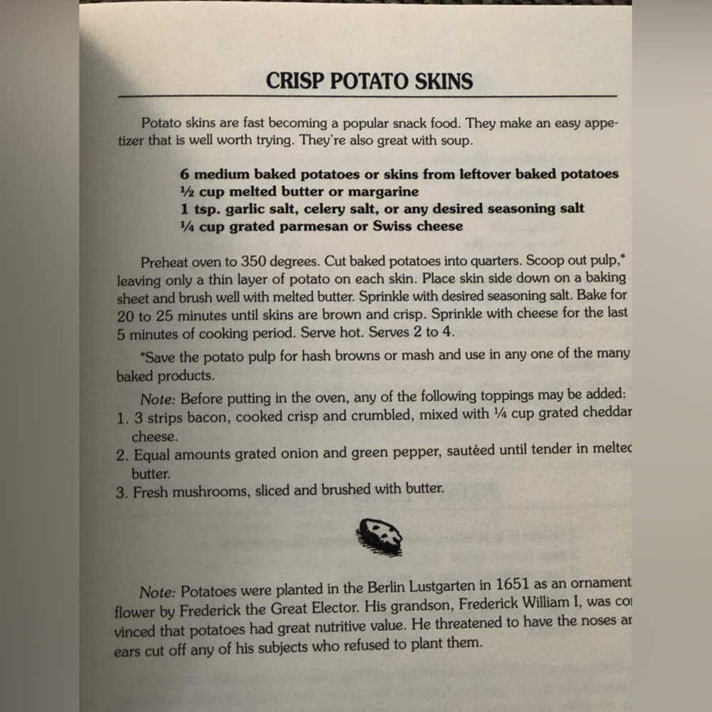 The Potato Cookbook Paperback Cookbook - Picture 3 of 3